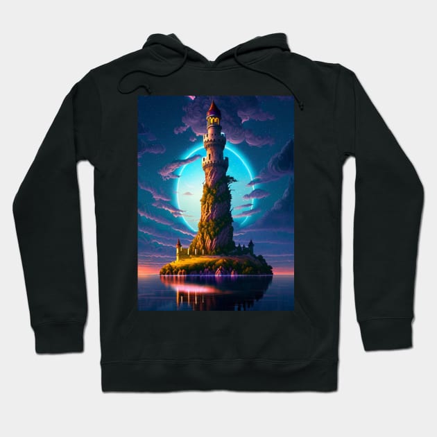 Whimsical Tower Hoodie by Trip Tank